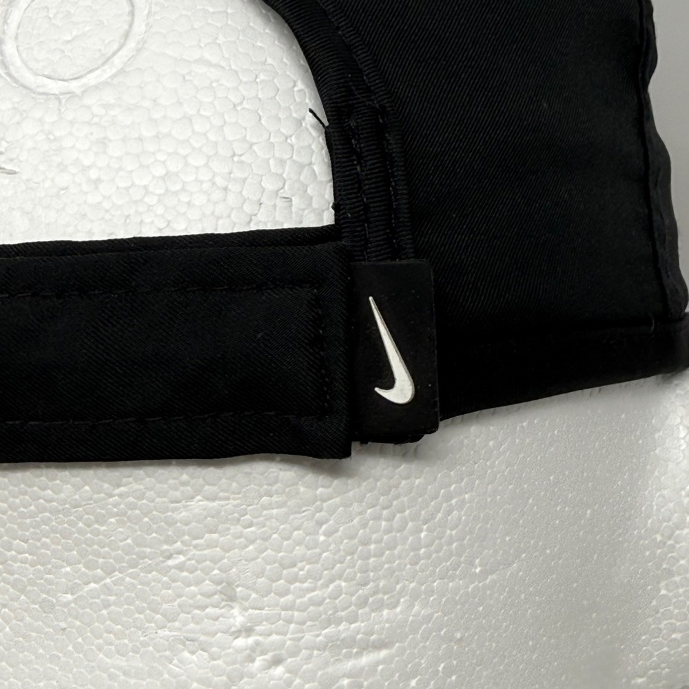 Nike Featherlight Dri-FIT Running Hat Black Adjustable Performance Cap OSFM - Picture 6 of 13